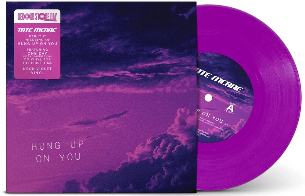 Tate McRae RSD 2026 Hung Up On You One Day Live 7" Vinyl New Sealed Purple /3000